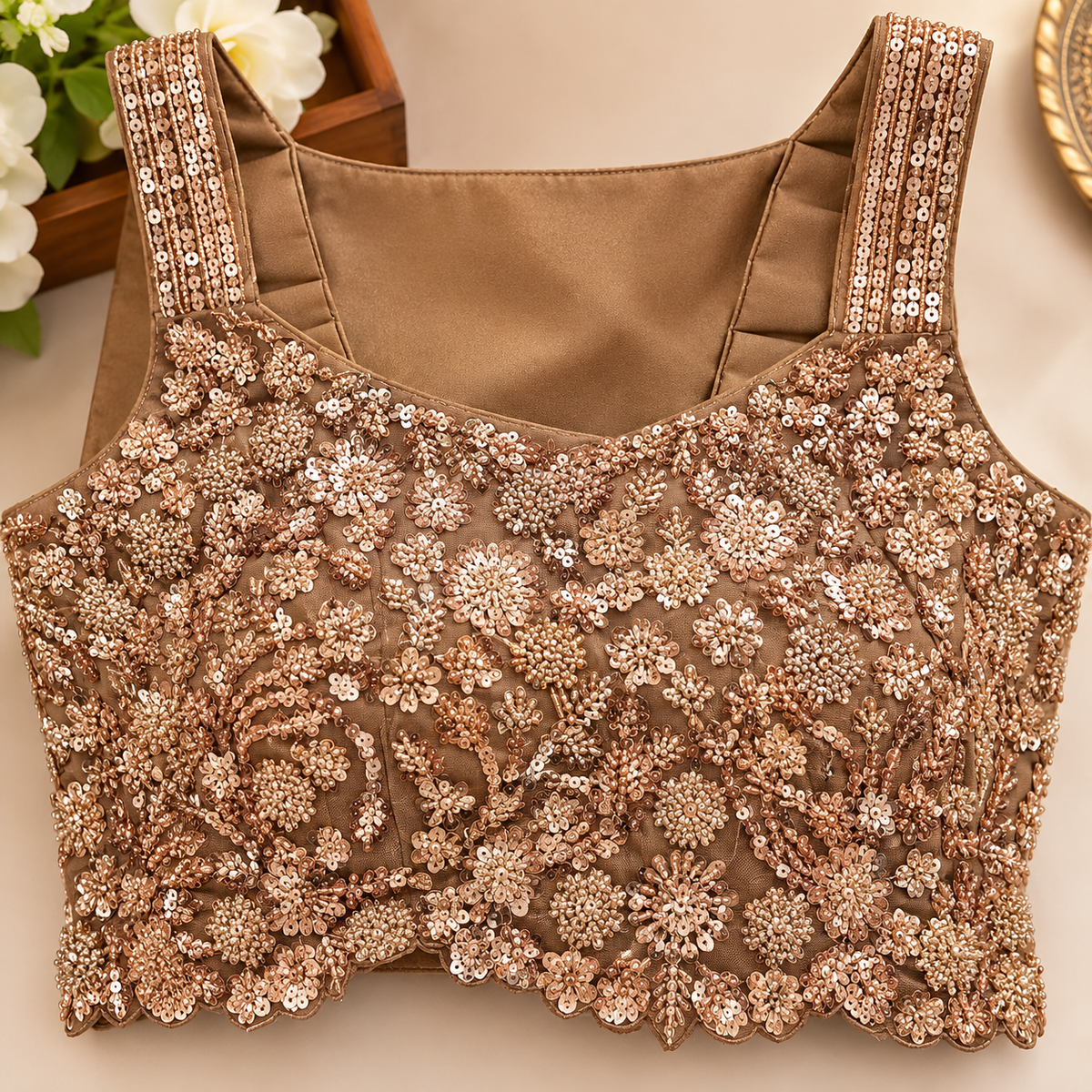 Heavy Embroidered Designer Blouse – Sizes L & XL