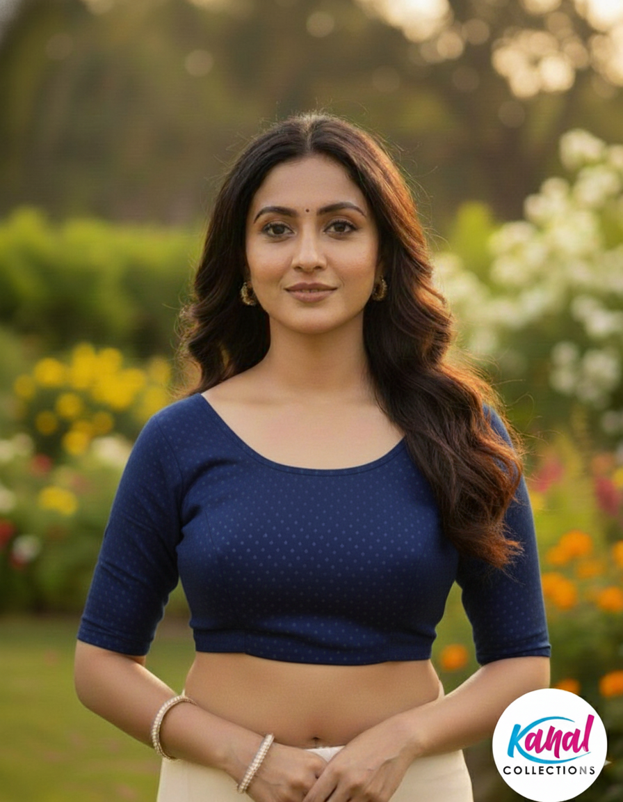 Premium Cotton Lycra "Flexi-Stretch" Blouse
By Kanal Collections