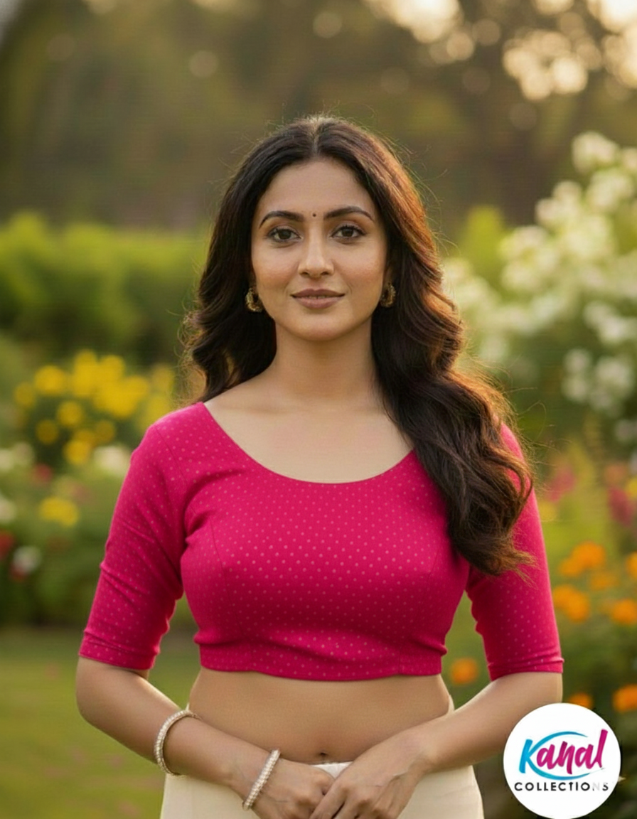 Premium Cotton Lycra "Flexi-Stretch" Blouse
By Kanal Collections