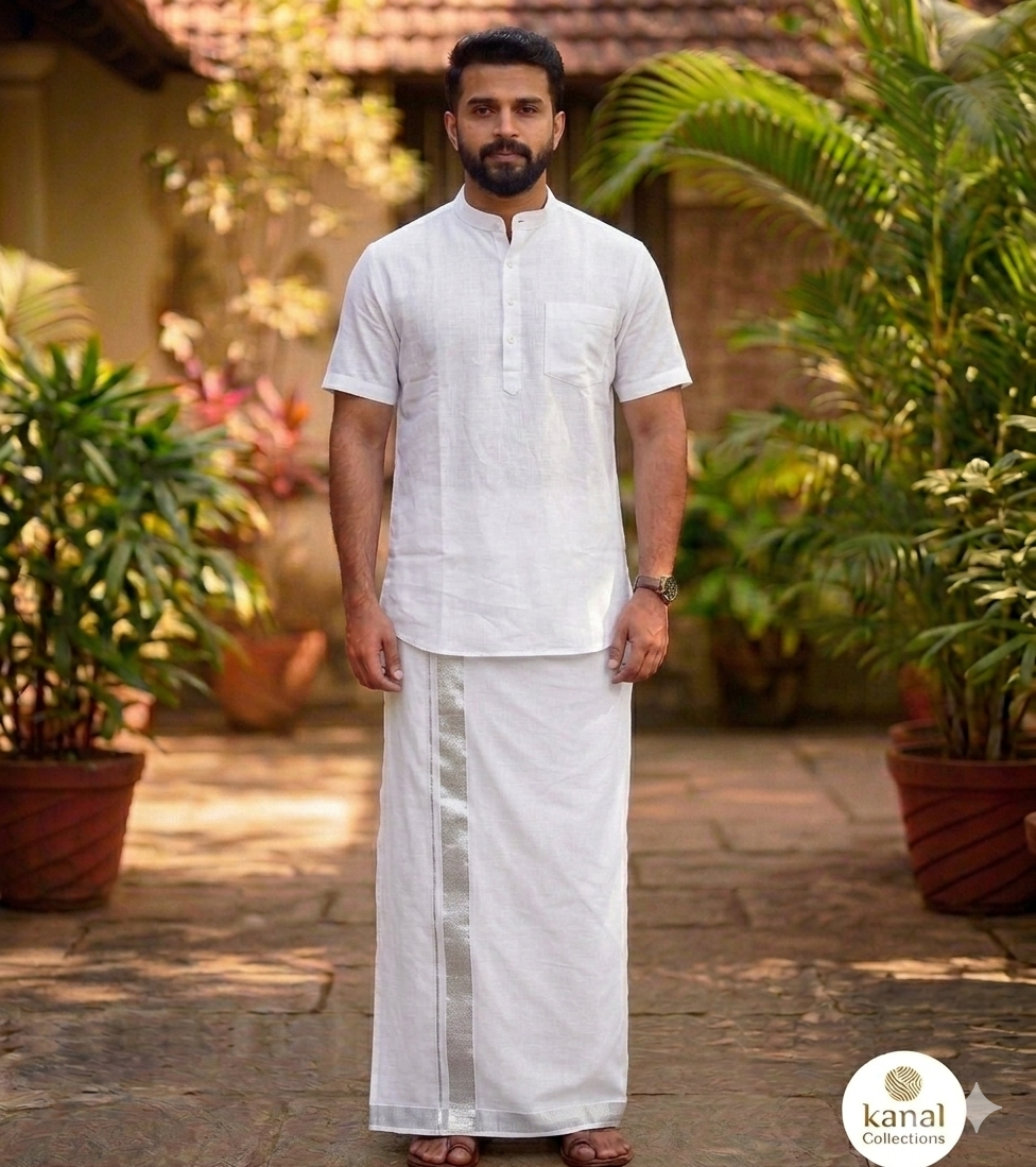 Premium Mandarin Collar Kurta – Kanal Collections