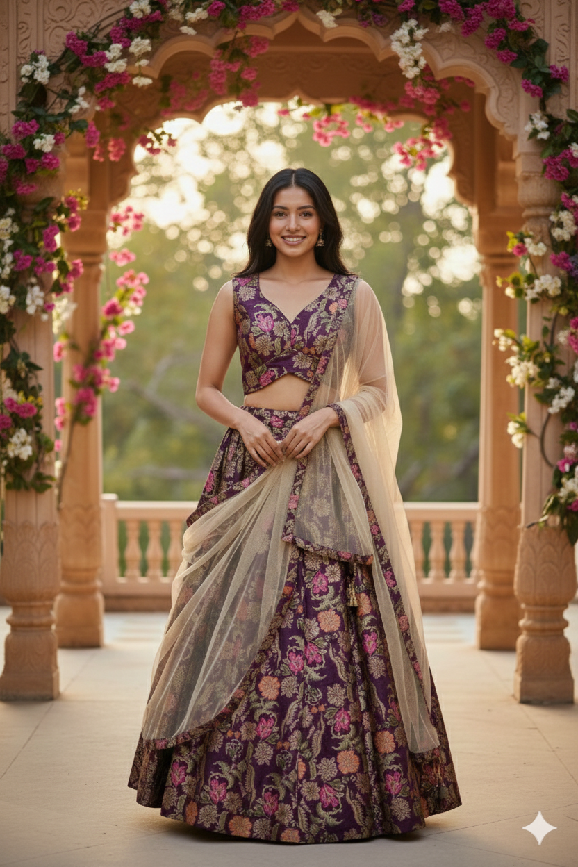 Stunning Brocade Lehenga Set - Ready to Wear & Customizable!