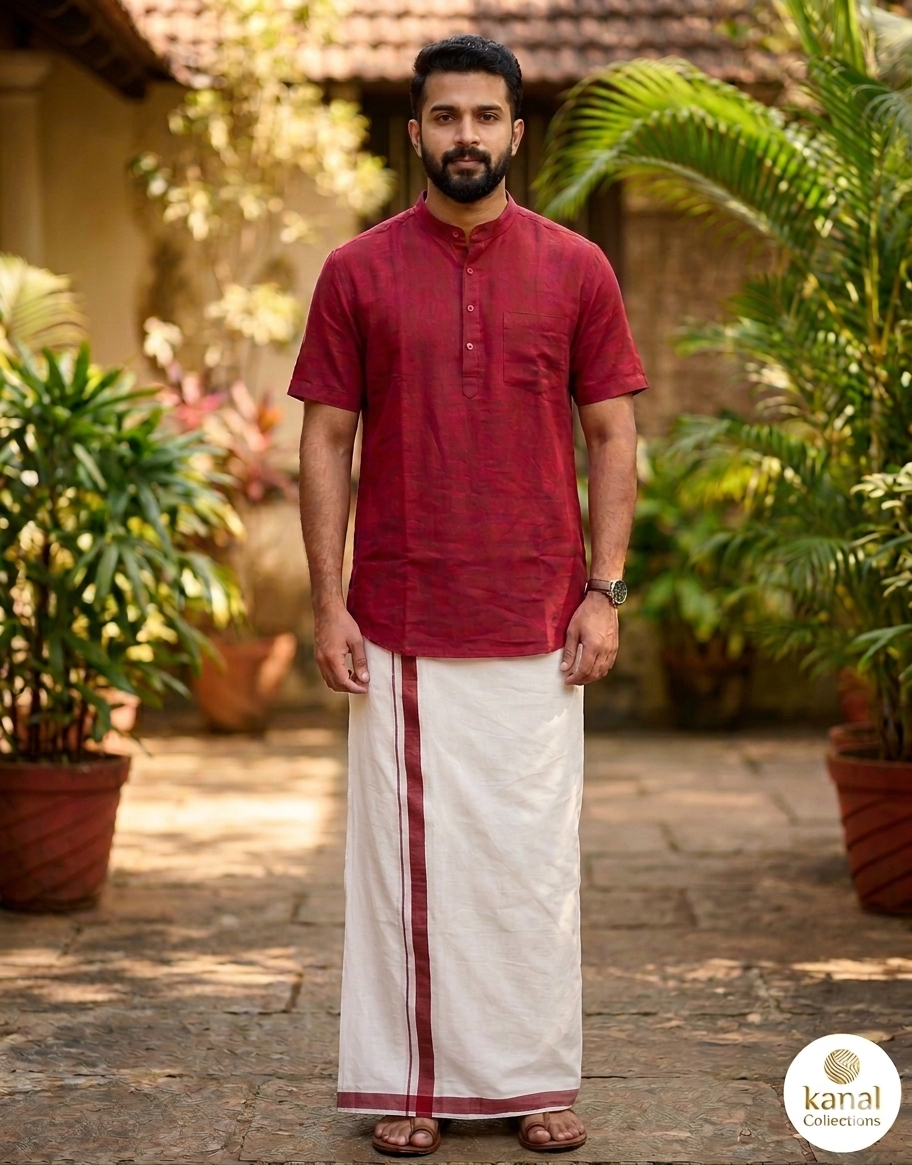 Premium Mandarin Collar Kurta – Kanal Collections