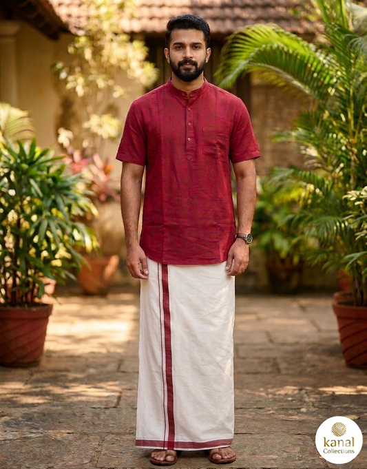 Premium Mandarin Collar Kurta – Kanal Collections