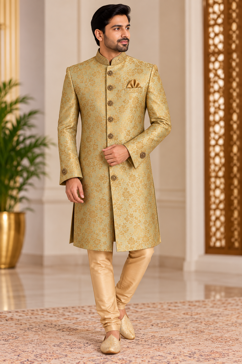 Light Green Sherwani for Men | Wedding & Festive Wear Australia