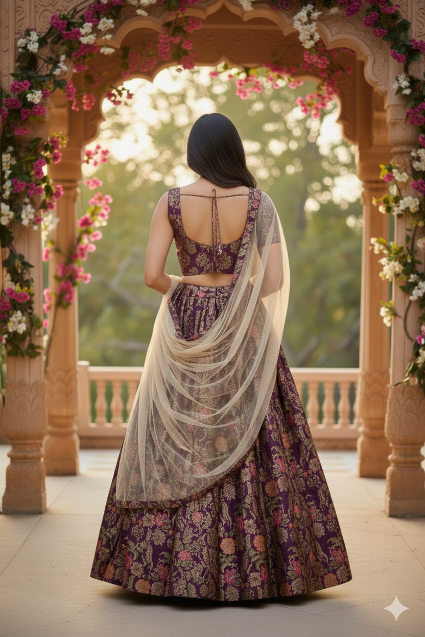 Stunning Brocade Lehenga Set - Ready to Wear & Customizable!