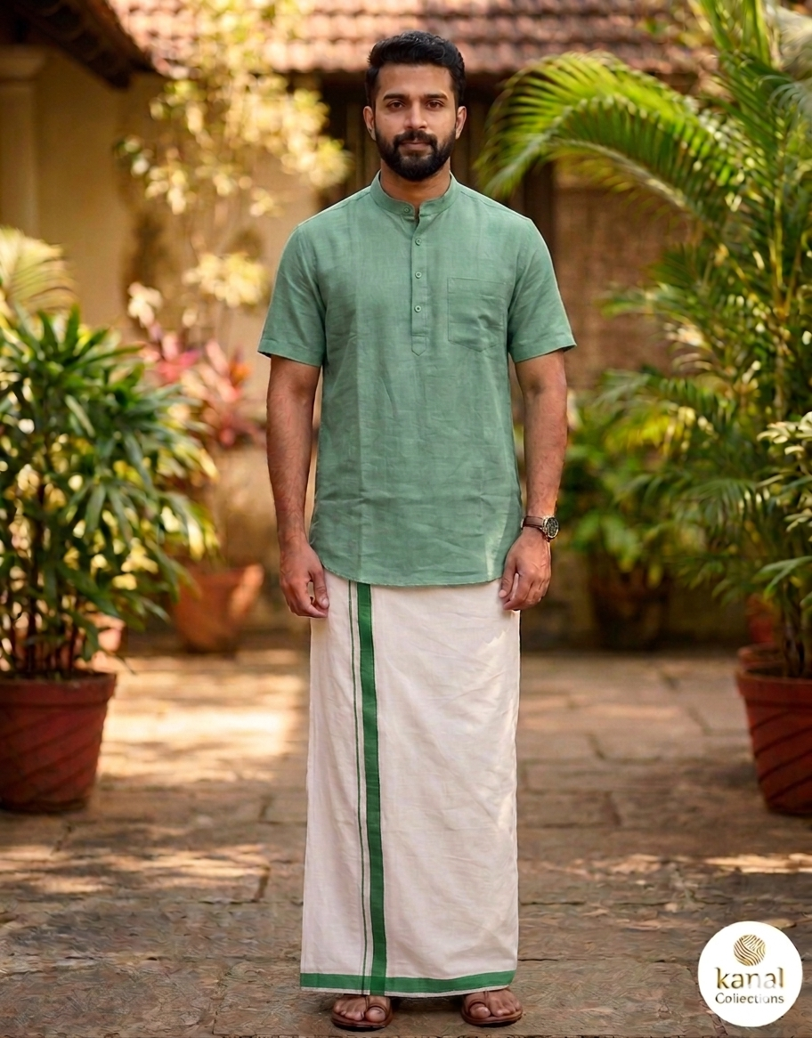 Premium Mandarin Collar Kurta – Kanal Collections