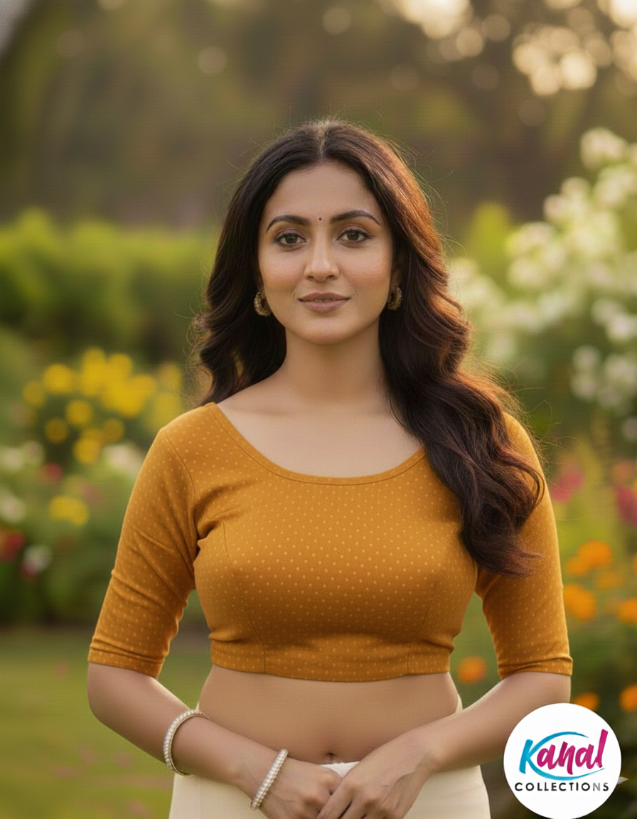 Premium Cotton Lycra "Flexi-Stretch" Blouse
By Kanal Collections