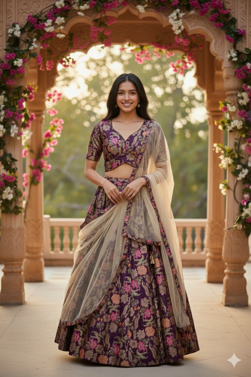 Stunning Brocade Lehenga Set - Ready to Wear & Customizable!