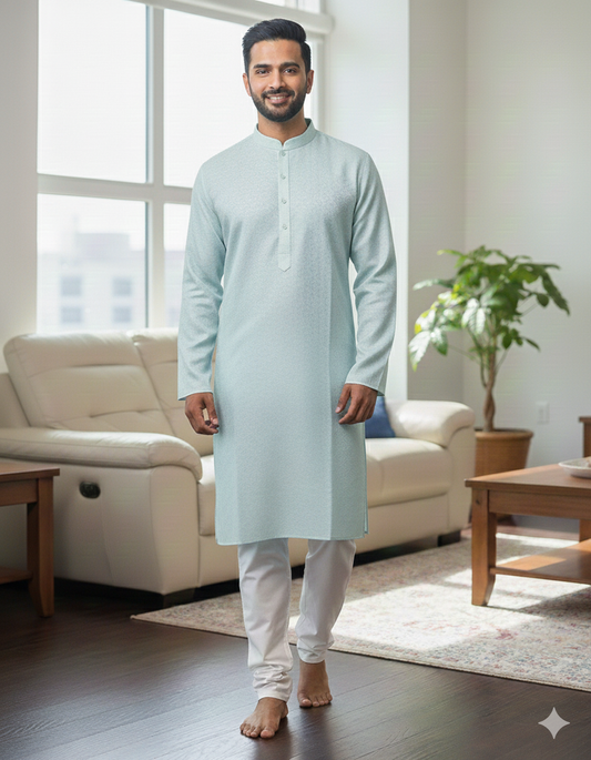 Classic Textured Kurta Set
