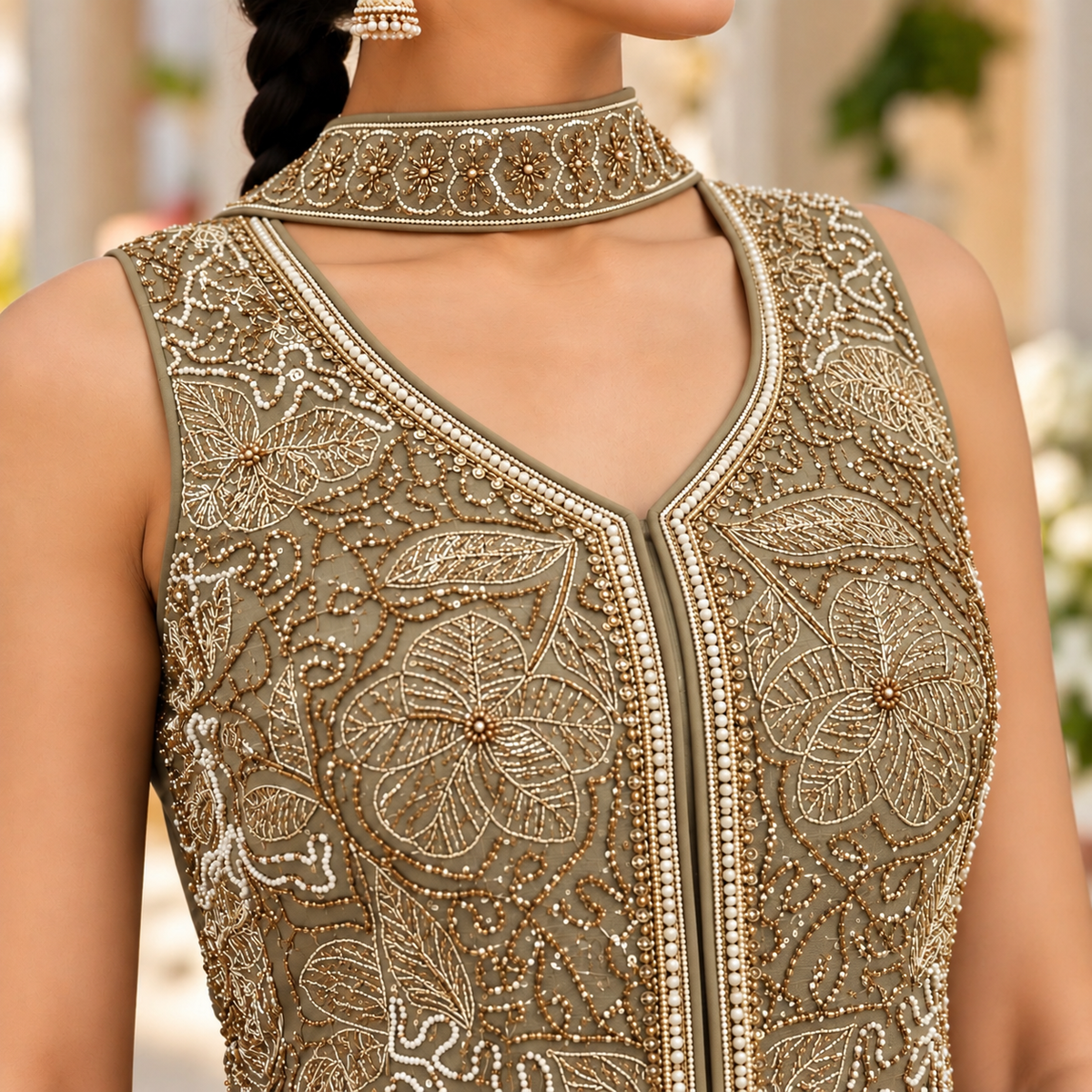 Elegant Embroidered 3-Piece Set – Size L