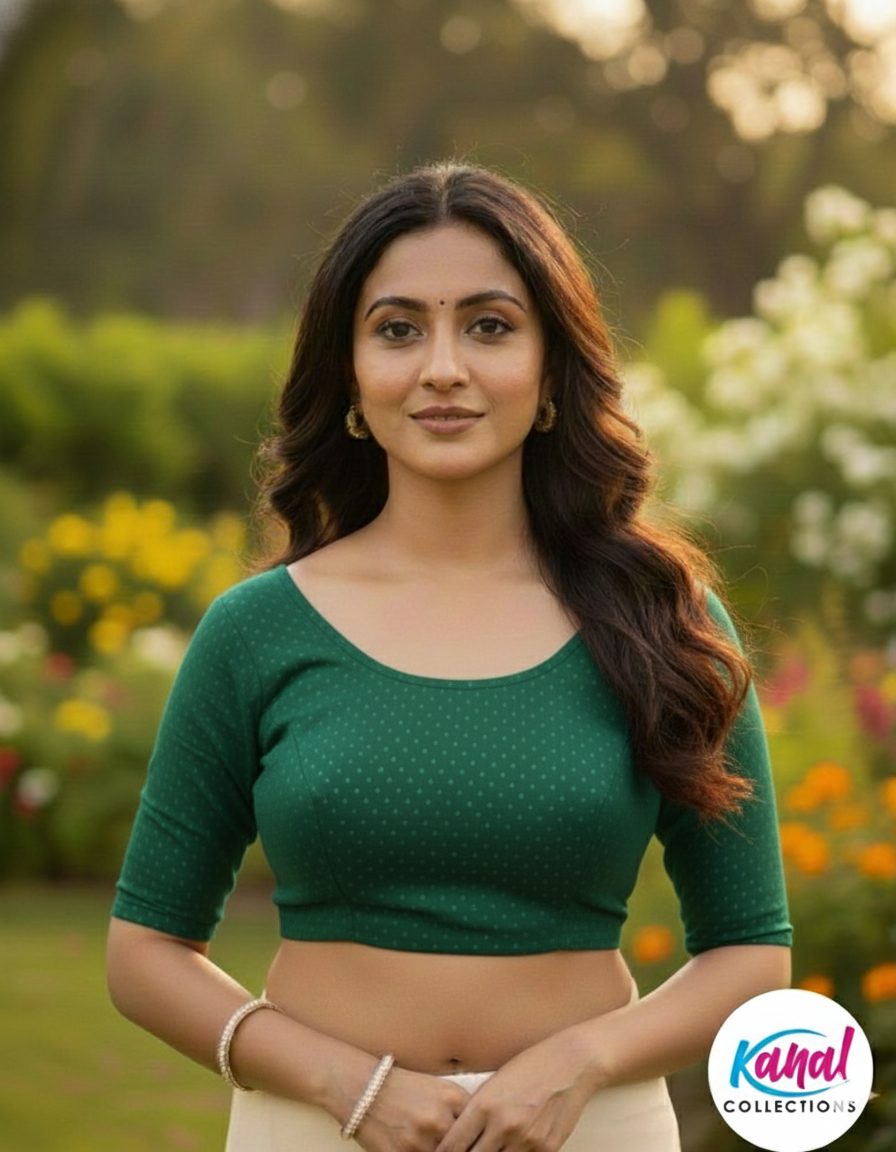 Premium Cotton Lycra "Flexi-Stretch" Blouse
By Kanal Collections