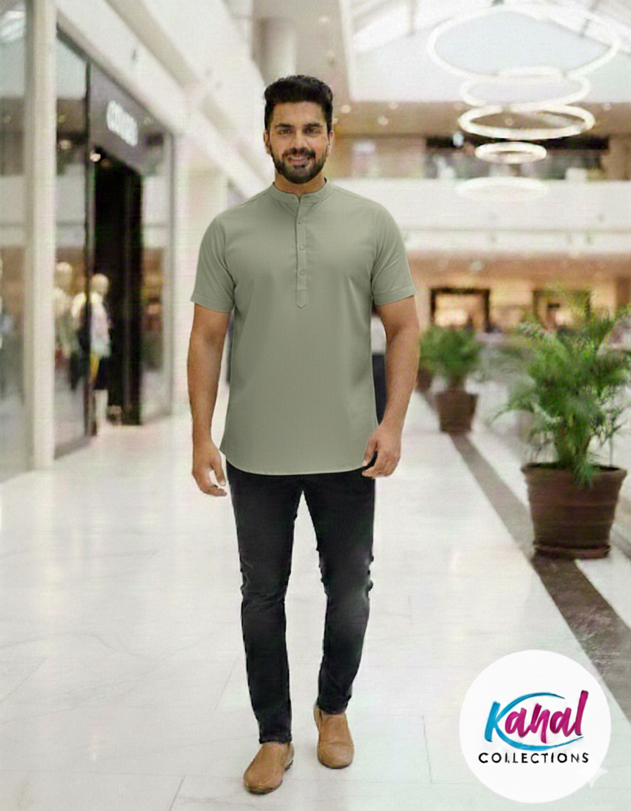 Premium Mandarin Collar Kurta – Kanal Collections