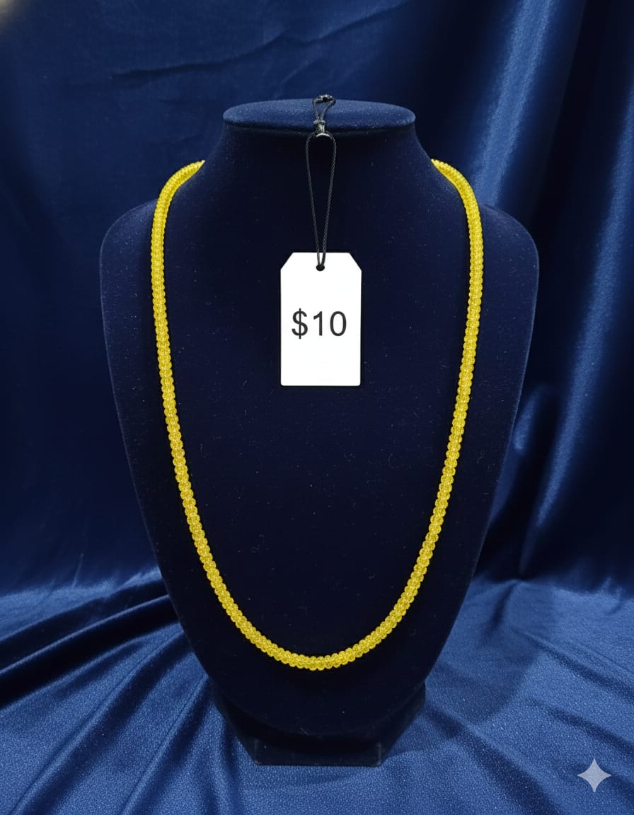 Single-Strand Faceted Crystal Mala