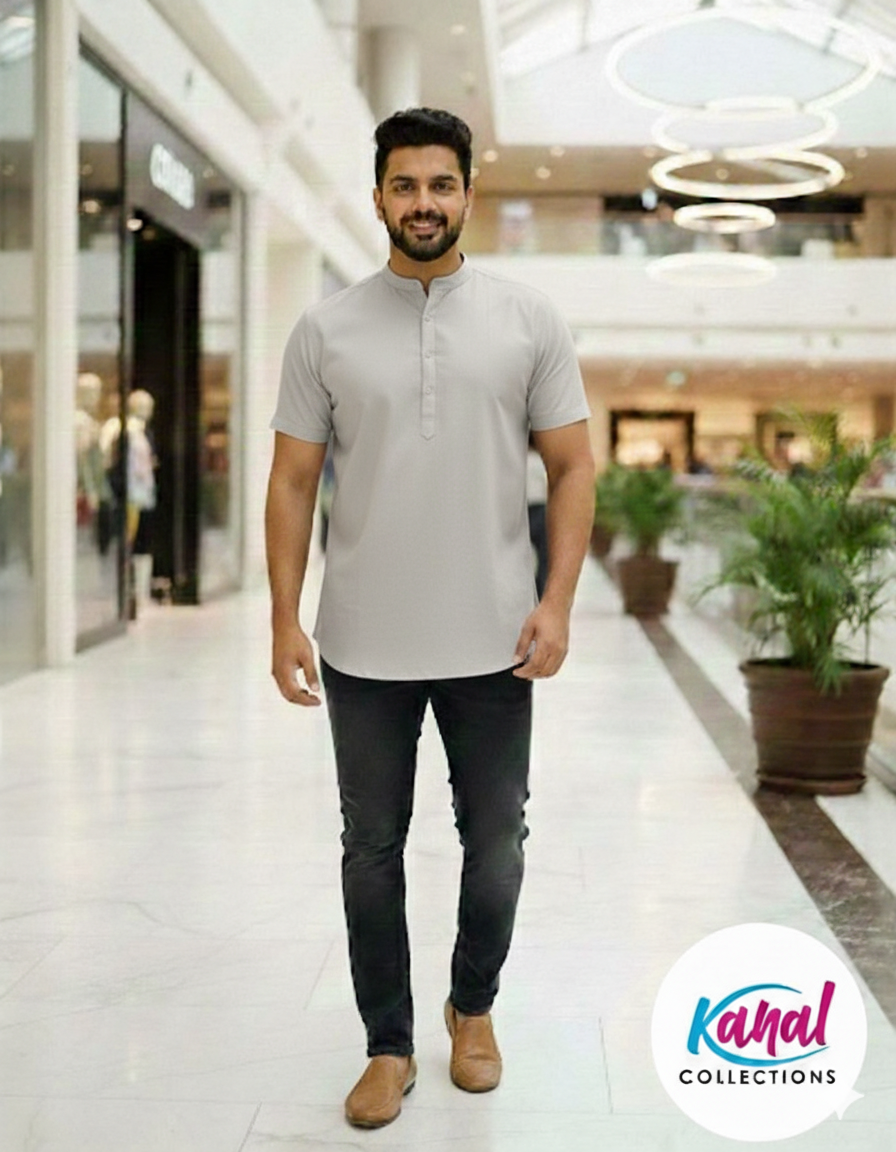 Premium Mandarin Collar Kurta – Kanal Collections