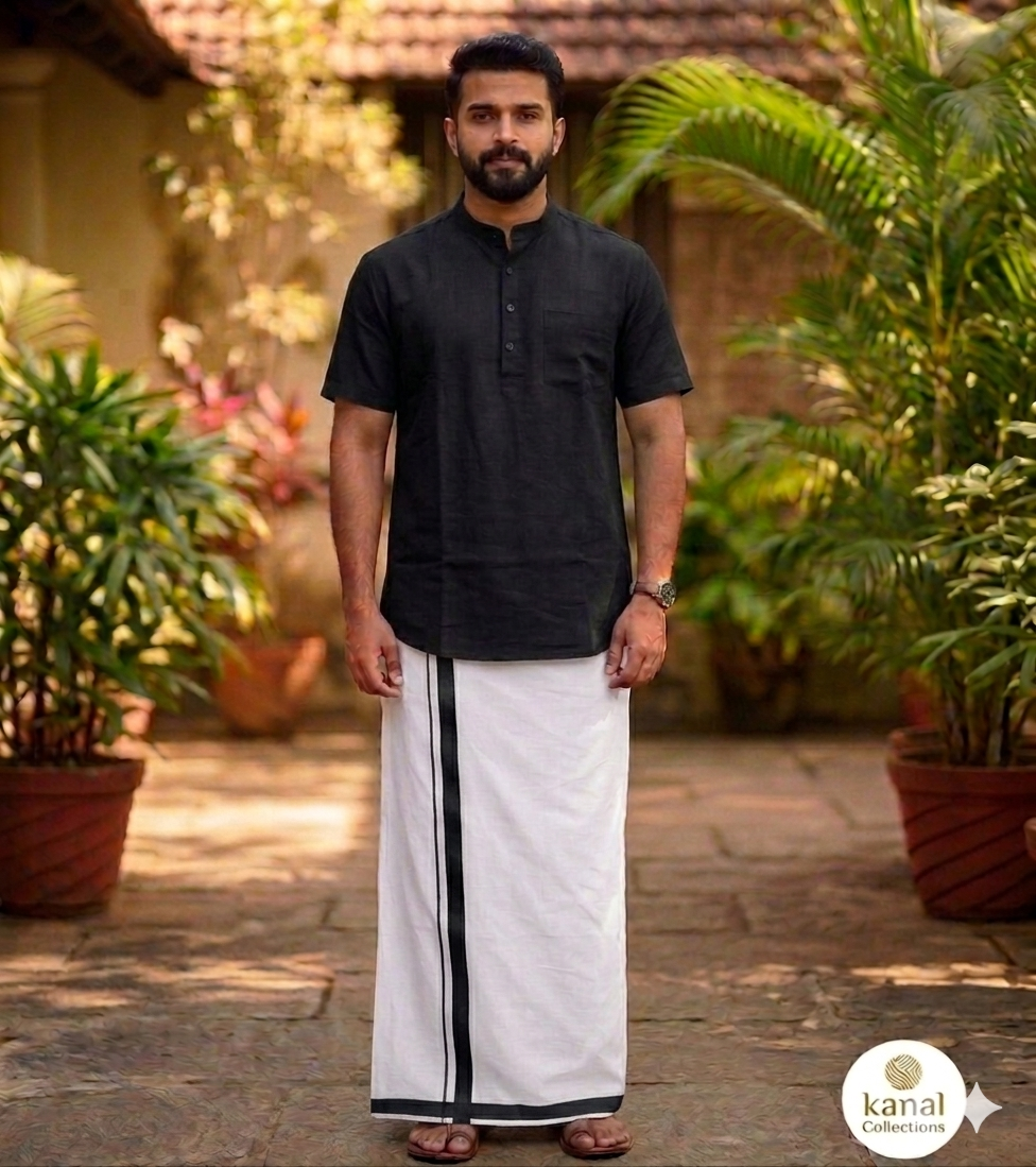 Premium Mandarin Collar Kurta – Kanal Collections