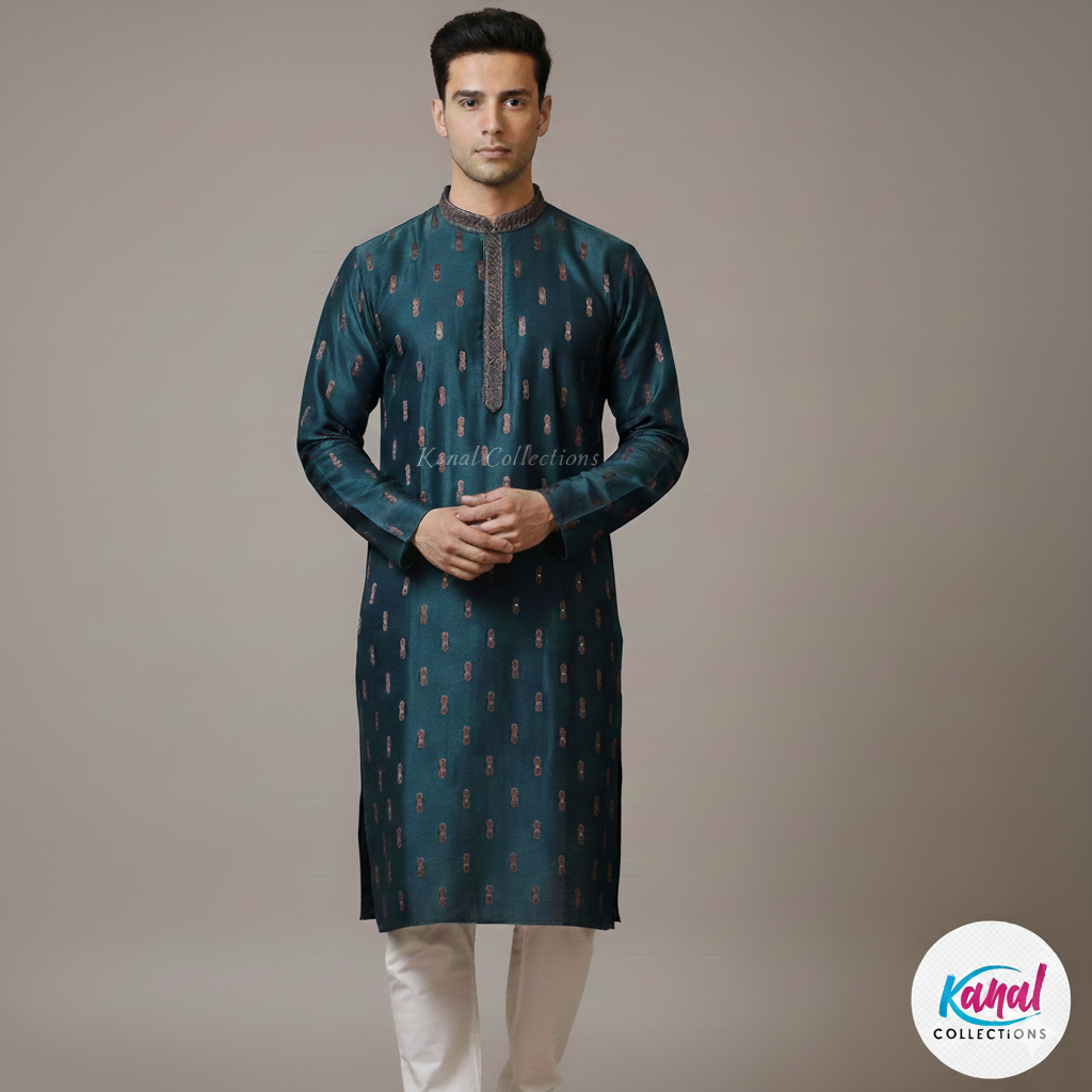 The Heritage Collection: Two-Piece Embroidered Kurta Set
