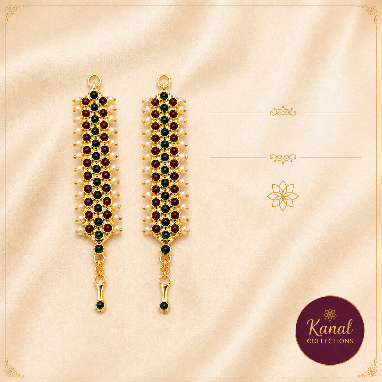 Divine Elegance: Complete Bharatanatyam Dance Jewellery Set