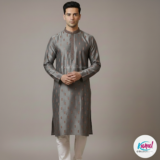 The Heritage Collection: Two-Piece Embroidered Kurta Set