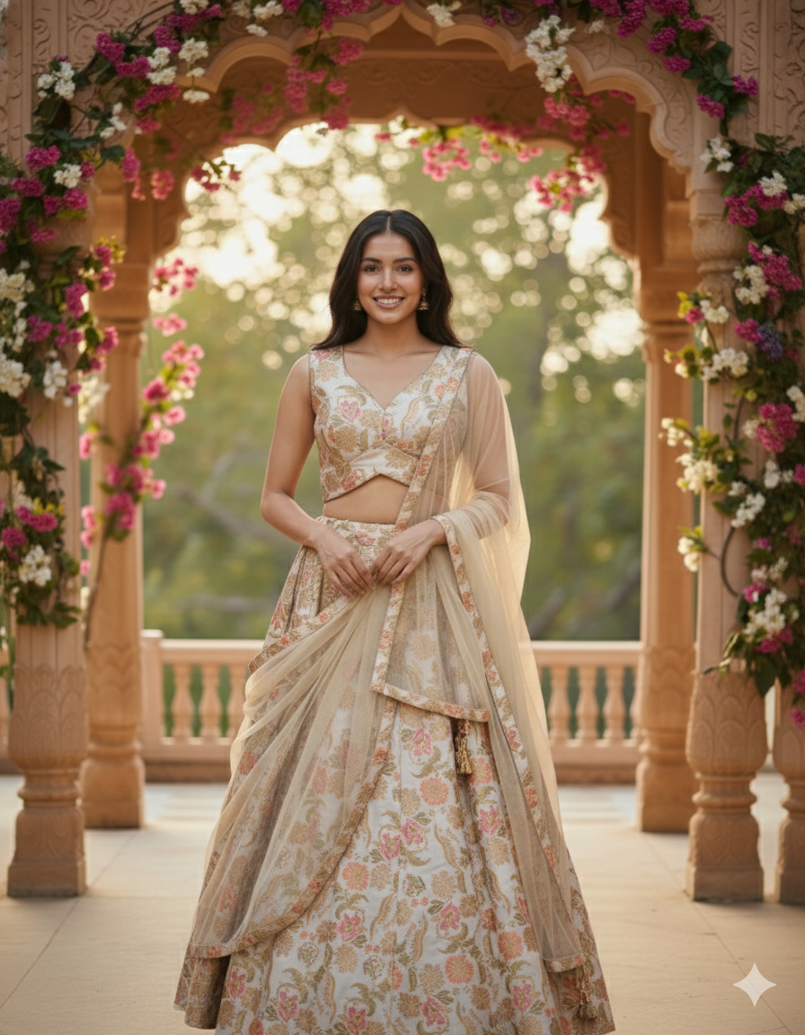 Stunning Brocade Lehenga Set - Ready to Wear & Customizable!