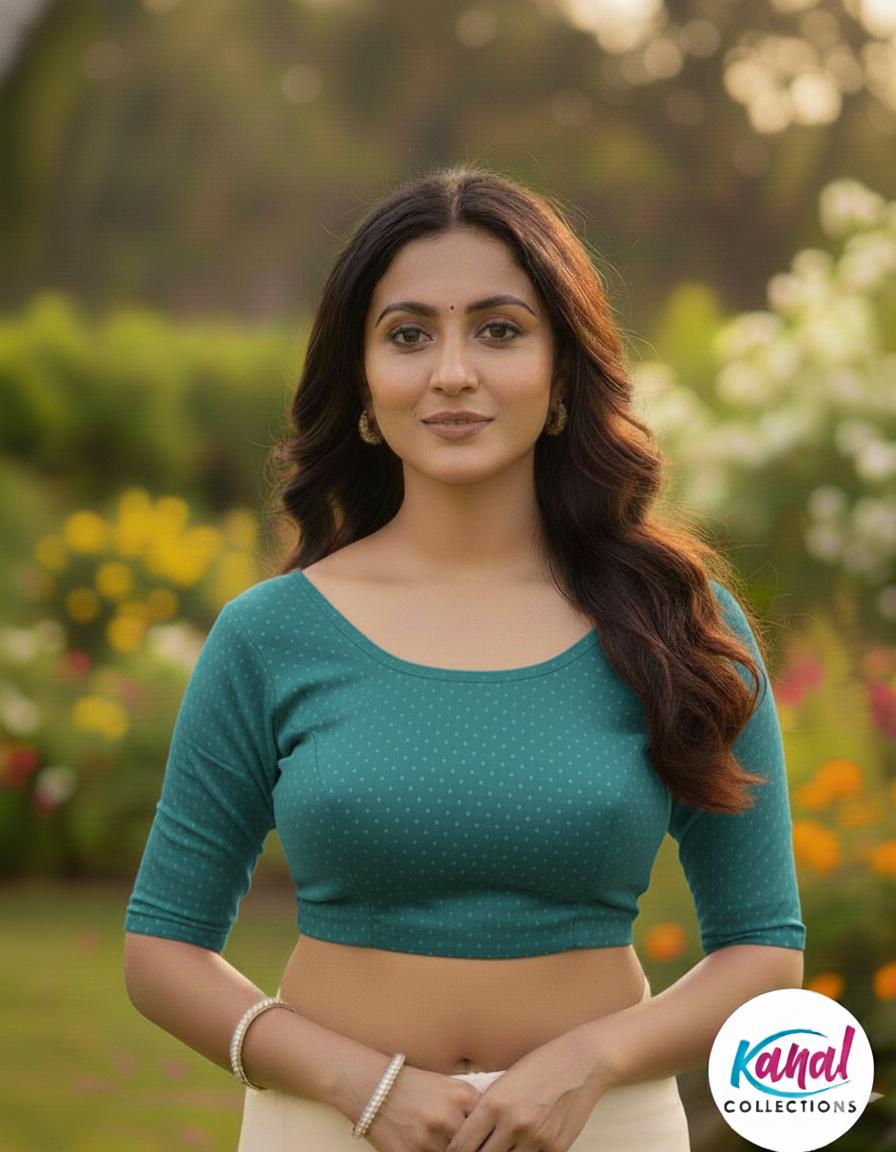 Premium Cotton Lycra "Flexi-Stretch" Blouse
By Kanal Collections