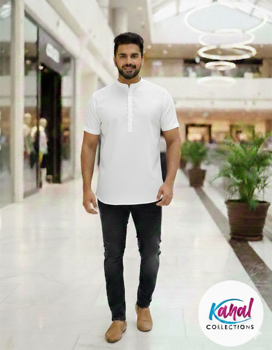 Premium Mandarin Collar Kurta – Kanal Collections
