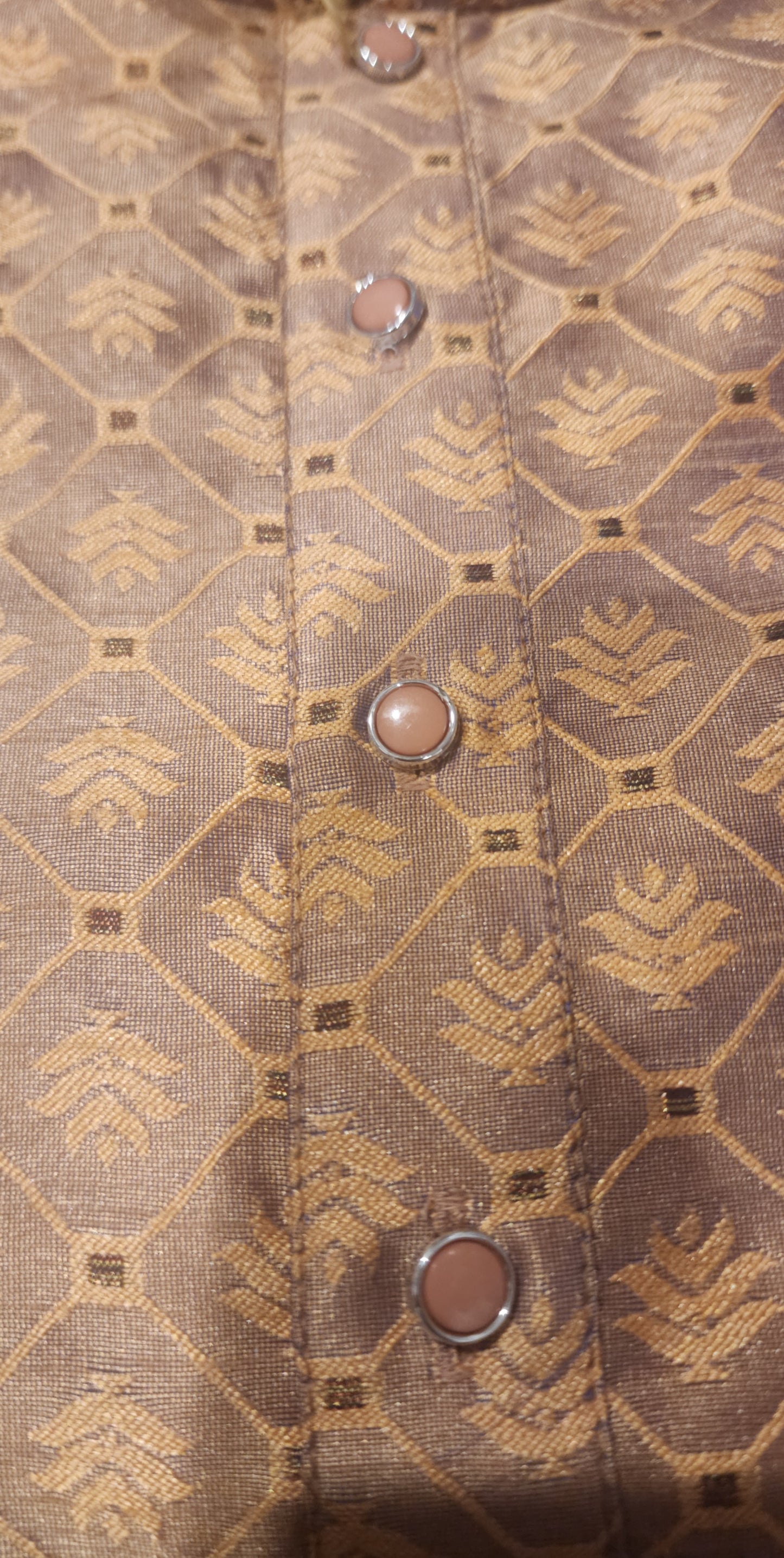 ✨ Elegant Light Peach Kurta Pyjama Set