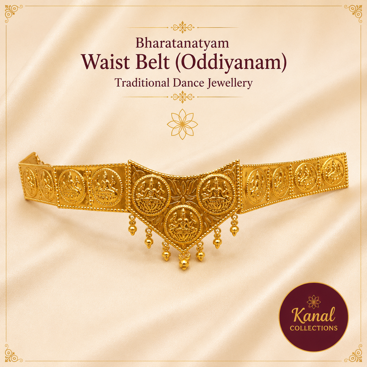 Divine Elegance: Complete Bharatanatyam Dance Jewellery Set