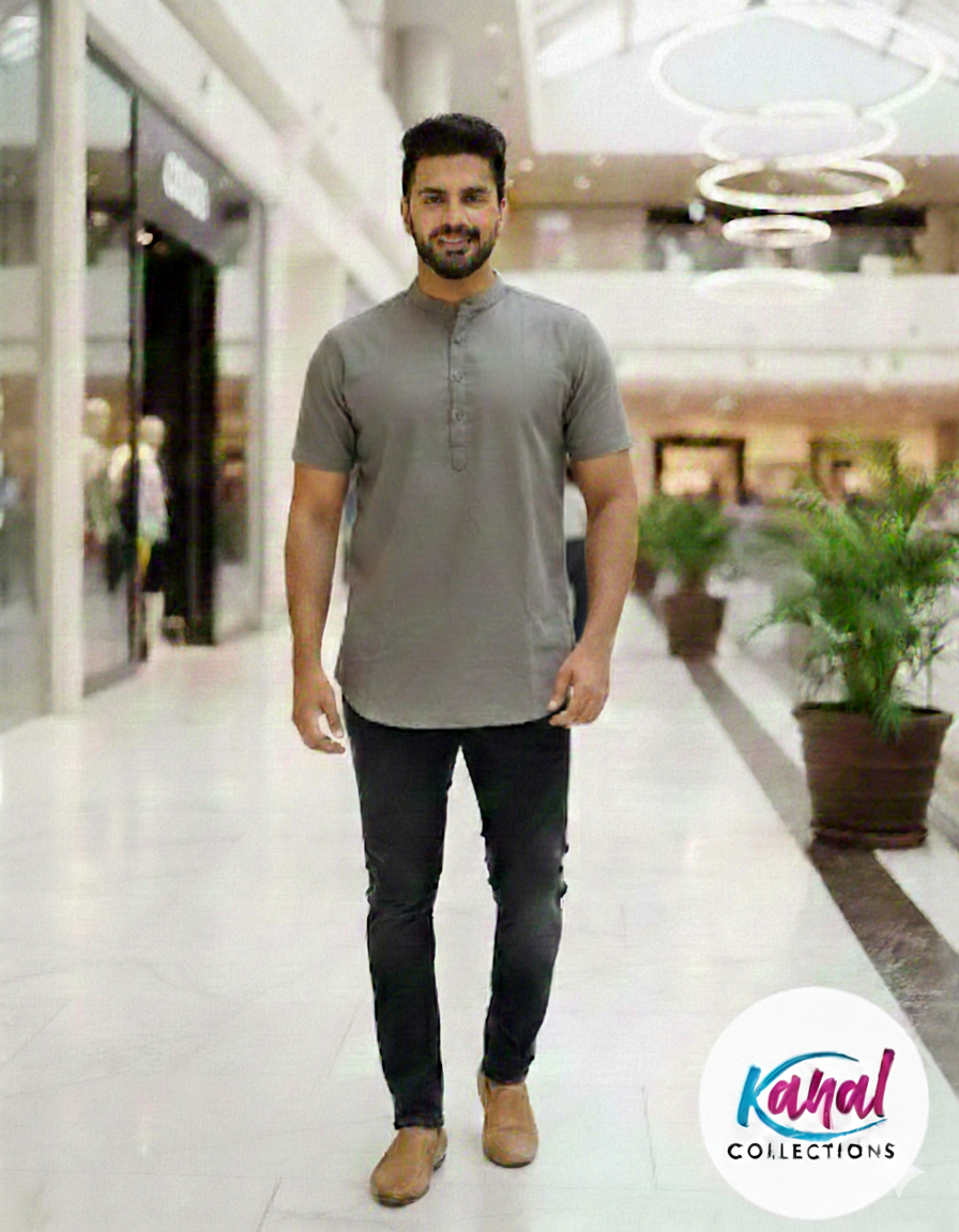 Premium Mandarin Collar Kurta – Kanal Collections