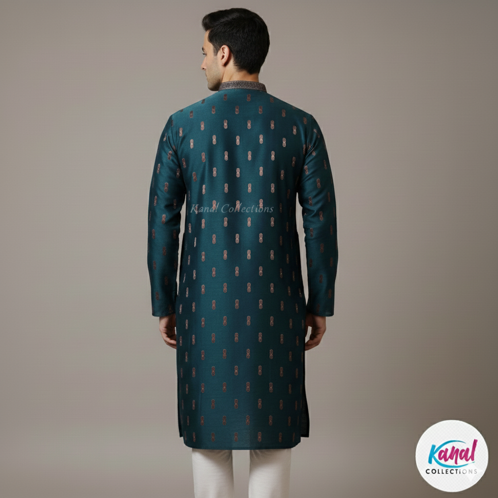 The Heritage Collection: Two-Piece Embroidered Kurta Set